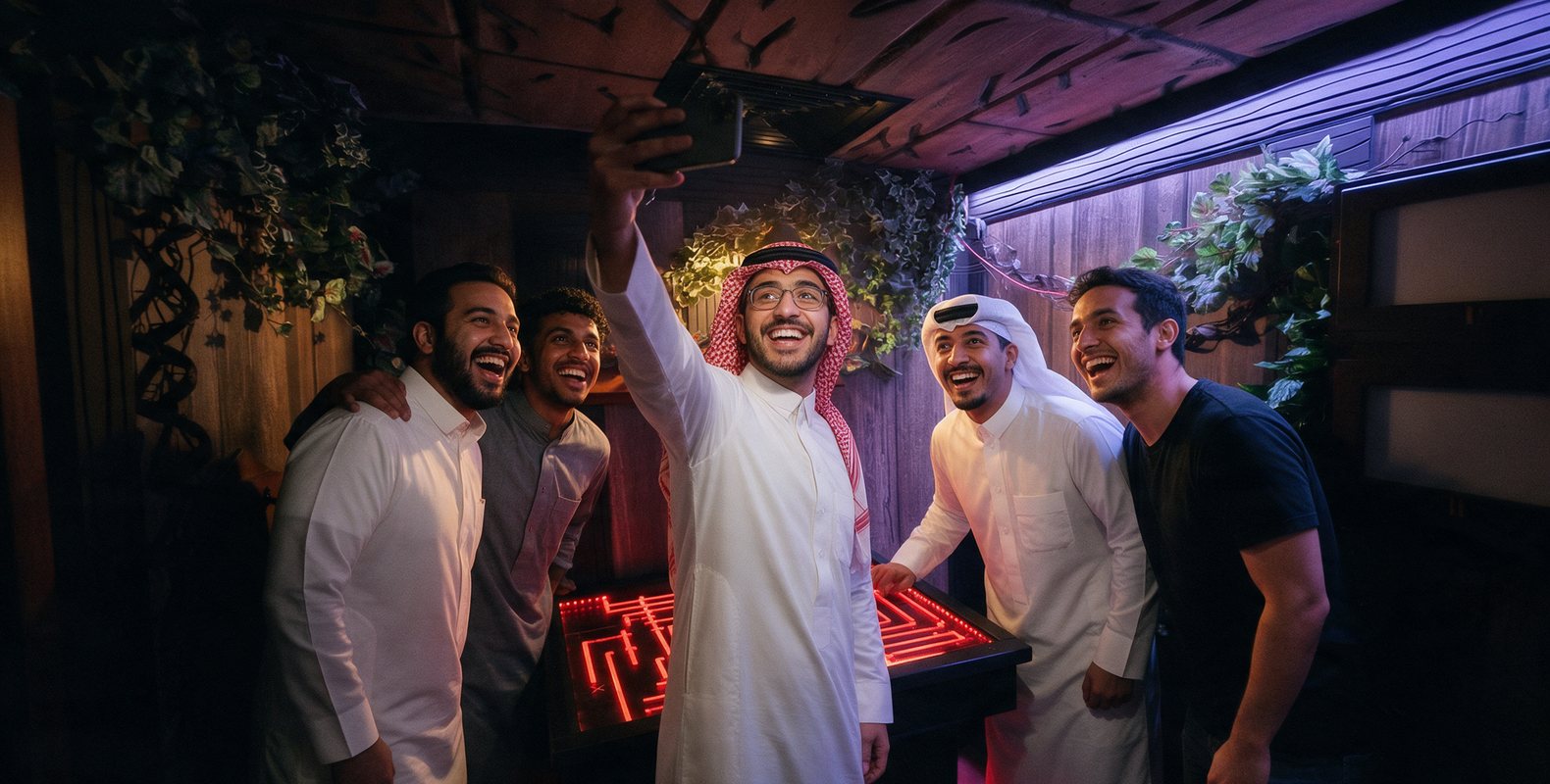 سهرة أصدقاء في غرف الهروب