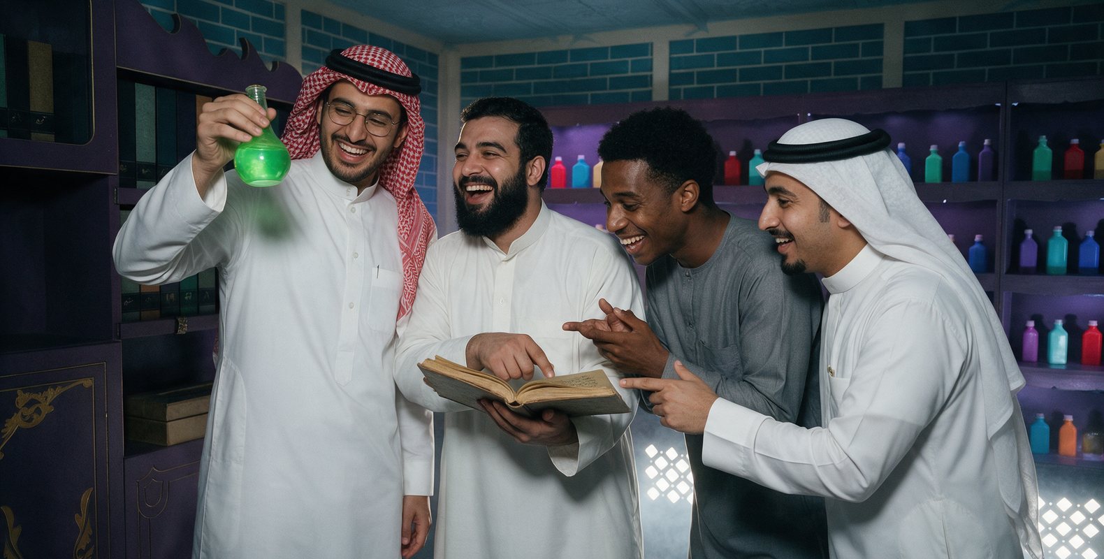 سهرة أصدقاء في غرف الهروب