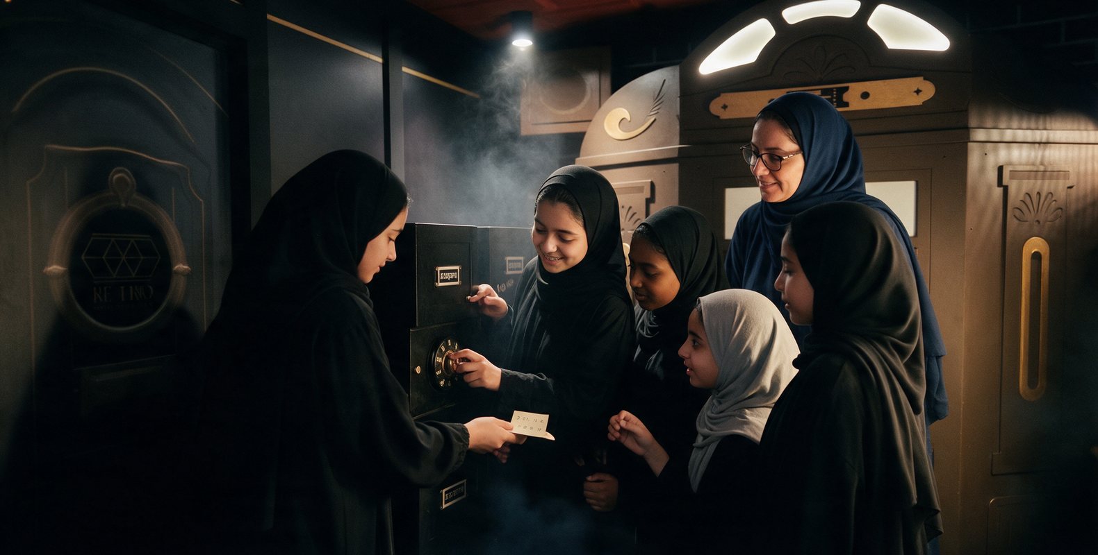فعاليات مدرسية في غرف الهروب